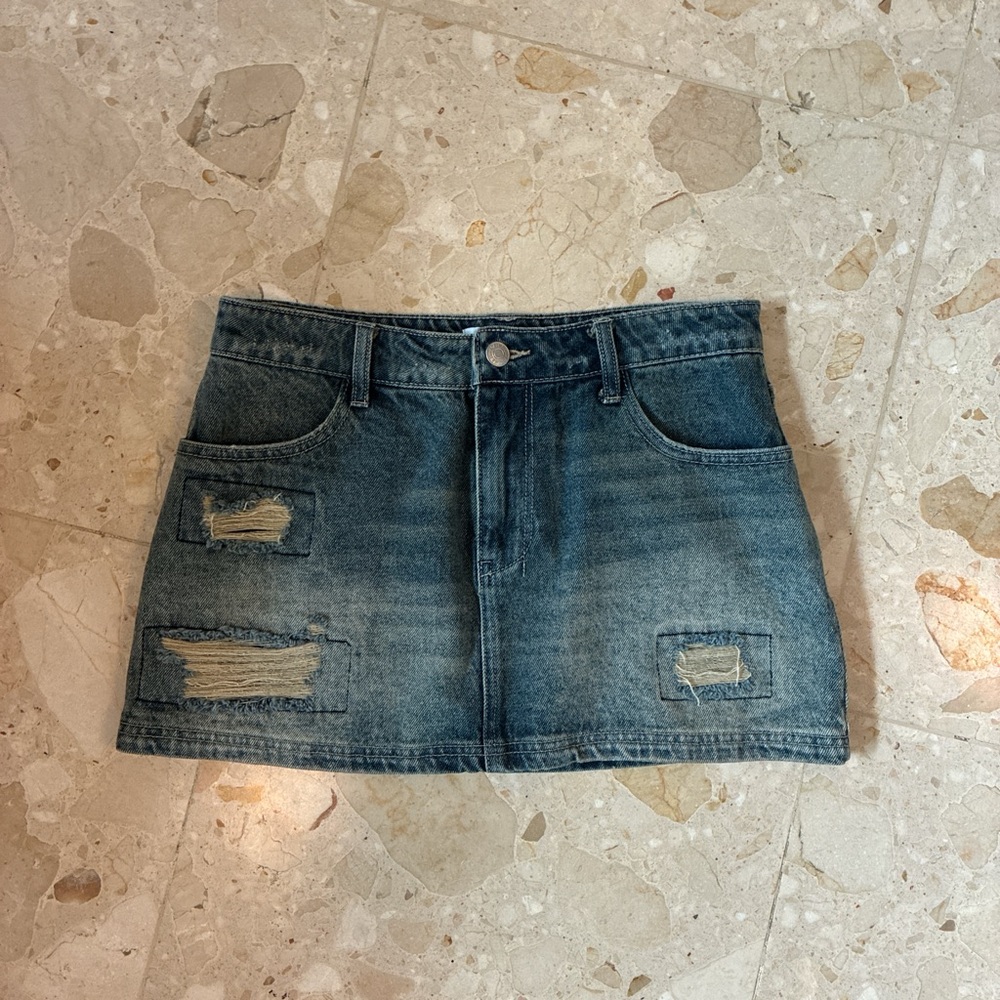 Unused Forever 21 Blue Mini Skirt Casual Night Out